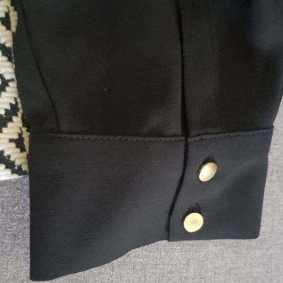 Chico's top women’s size large SZ 12 size 2 Chico’s white black textured… - Picture 8 of 11